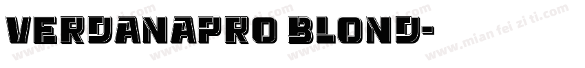 verdanapro blond字体转换